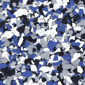 B-310 Orbit Epoxy Flakes | Blue, Grey, White & Black Chips | Concrete Floor Supply