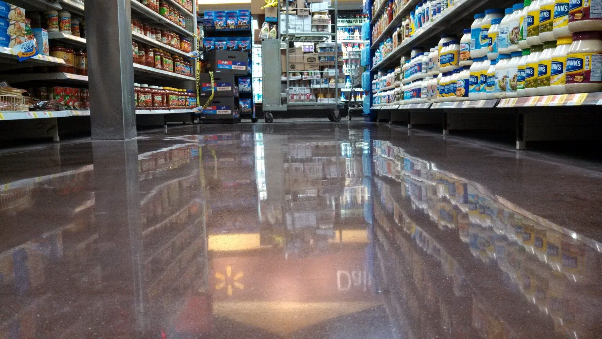 walmart polished concrete