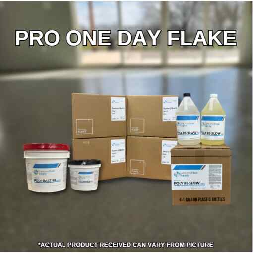 polyaspartic flake floor coating kit