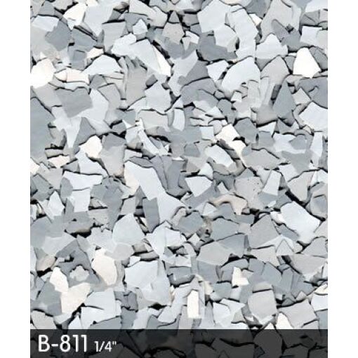 B-811 Koala 1/4″ Epoxy Flakes | Gray, Taupe & Light Tan Chips | Concrete Floor Supply