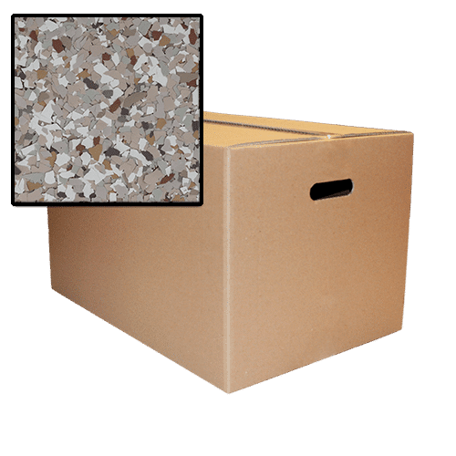 B-716 Creekbed Epoxy Flakes | Brown Epoxy Chips | Concrete Floor Supply