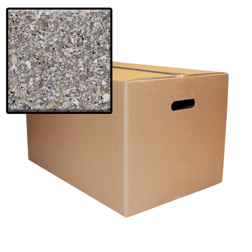 B-4103 Travertine Hybrid Epoxy Flakes | Browns, Black, White & Grey Flakes | Concrete Floor Supply