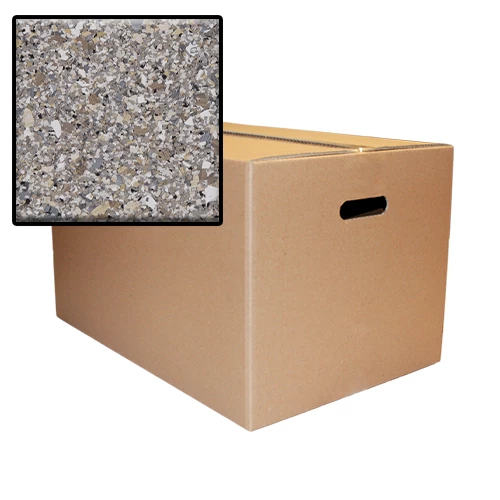 B-4103 Travertine Hybrid Epoxy Flakes | Browns, Black, White & Grey Flakes | Concrete Floor Supply