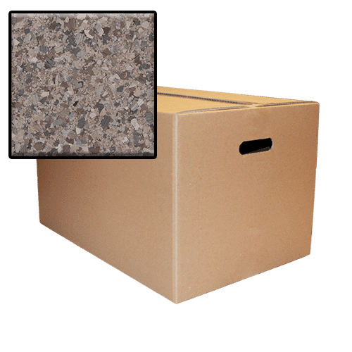 B-4216 Armadillo Terrazzo Epoxy Flakes | Brown & Grey Flakes | Concrete Floor Supply