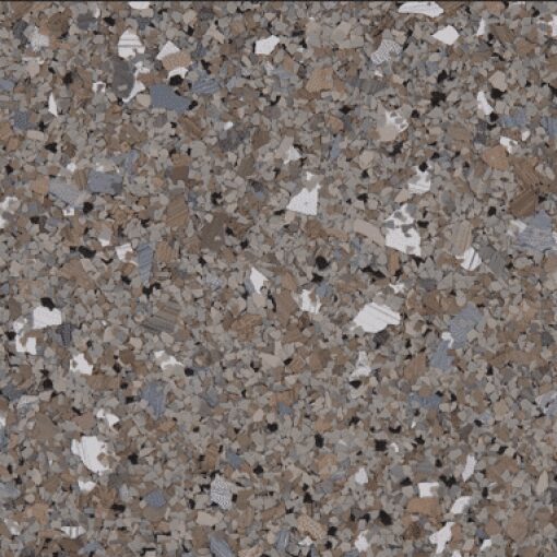 B-4109 Mudstone Hybrid Epoxy Flakes | Browns, Black, White & Grey Chips | Concrete Floor Supply