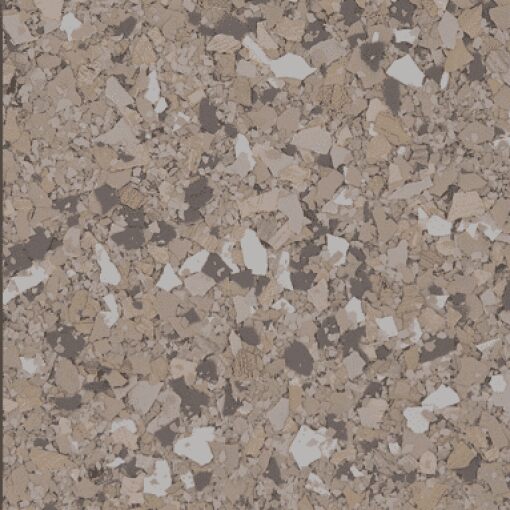 B-4217 Santa Fe Terrazzo Epoxy Flakes | Browns, White & Grey Chips | Concrete Floor Supply