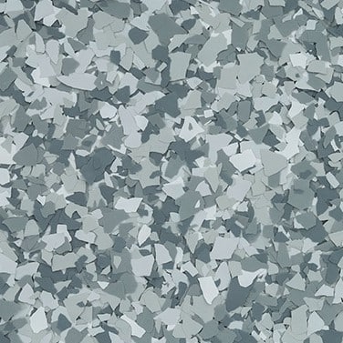 B-427 Stonehenge ¼” Epoxy Flakes | Dark Grey, White & Grey Chips | Concrete Floor Supply