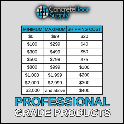 Concrete Floor Supply Shipping Cost