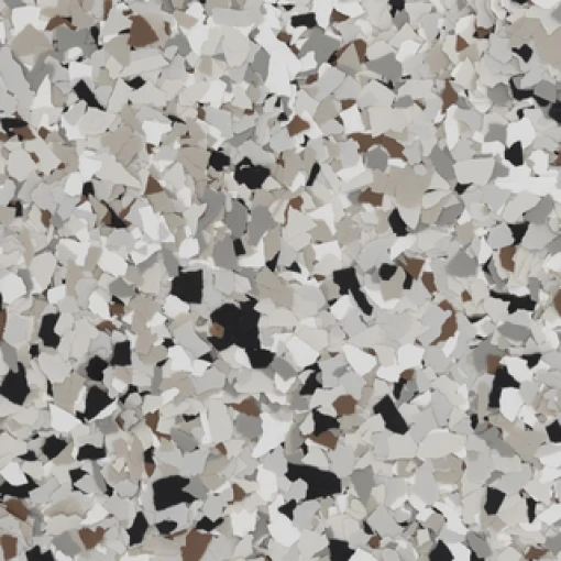 513 Coyote B-513 Coyote ¼” 25lb | Brown, Blac,k, White & Gray Epoxy Chips | Concrete Floor Supply