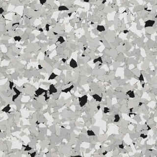 B-905 Feather Gray ¼” 25lb | Grays, White & Black Epoxy Chips | Concrete Floor Supply